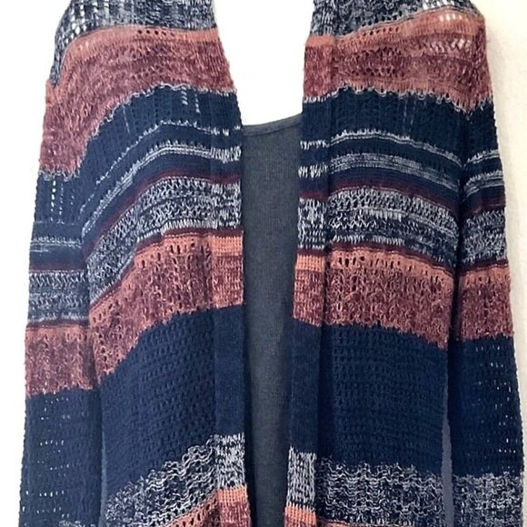 NATURAL REFLECTION OPEN FRONT CARDIGAN GUC - Picture 8 of 11